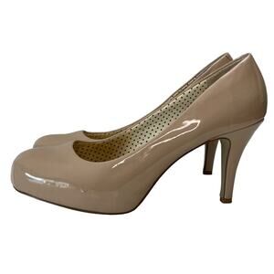 MADDEN GIRL Gretta Pumps Heel Shoes Size 10 Minimalist Neutral Classy Nude
